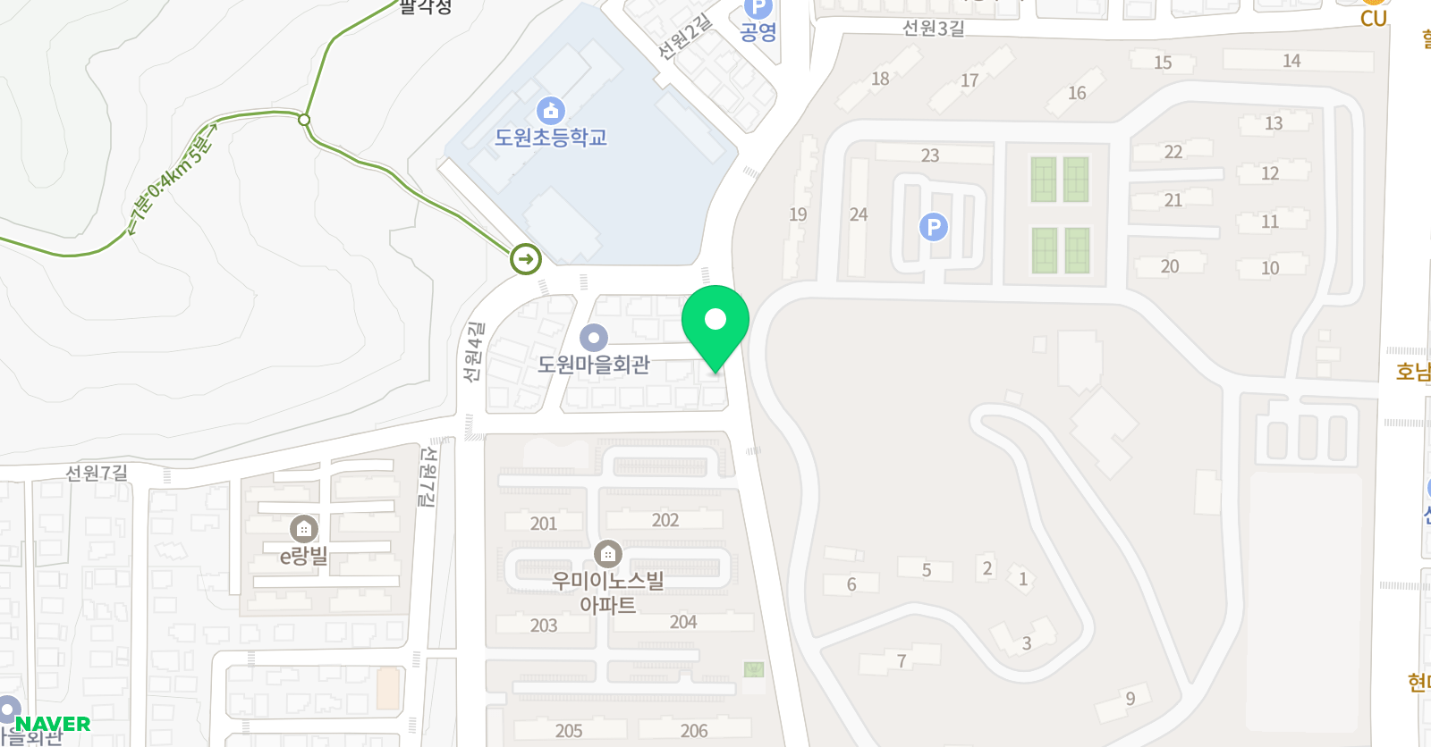 SM 어학원 위치