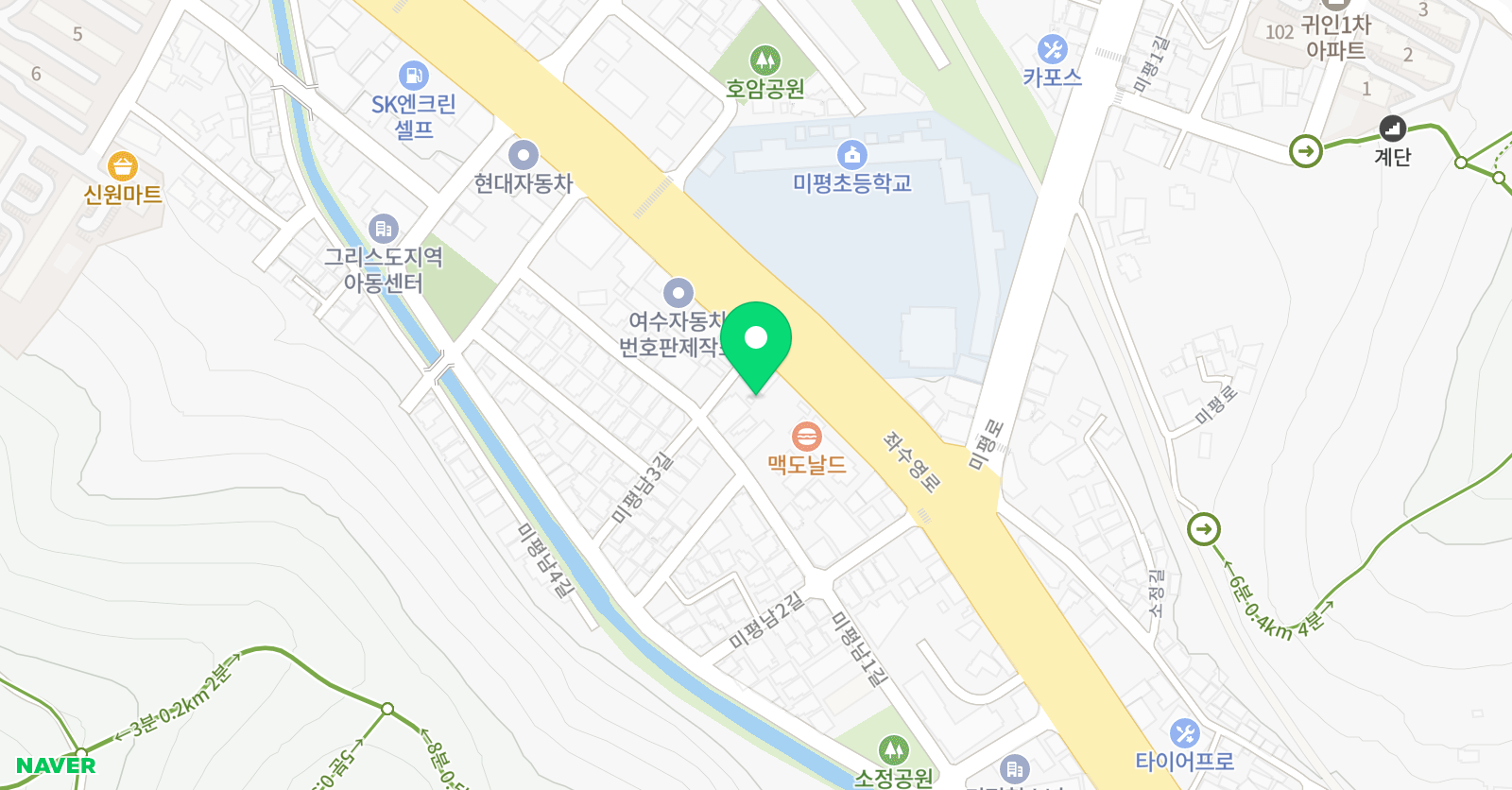 지센 학원 위치