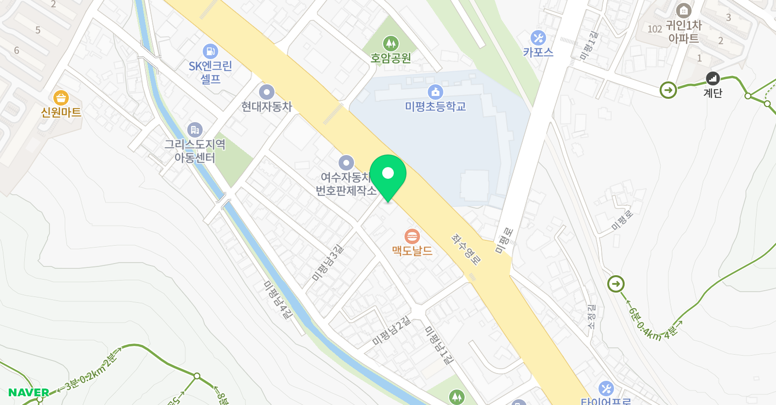 교학스터디랜드 학원 위치