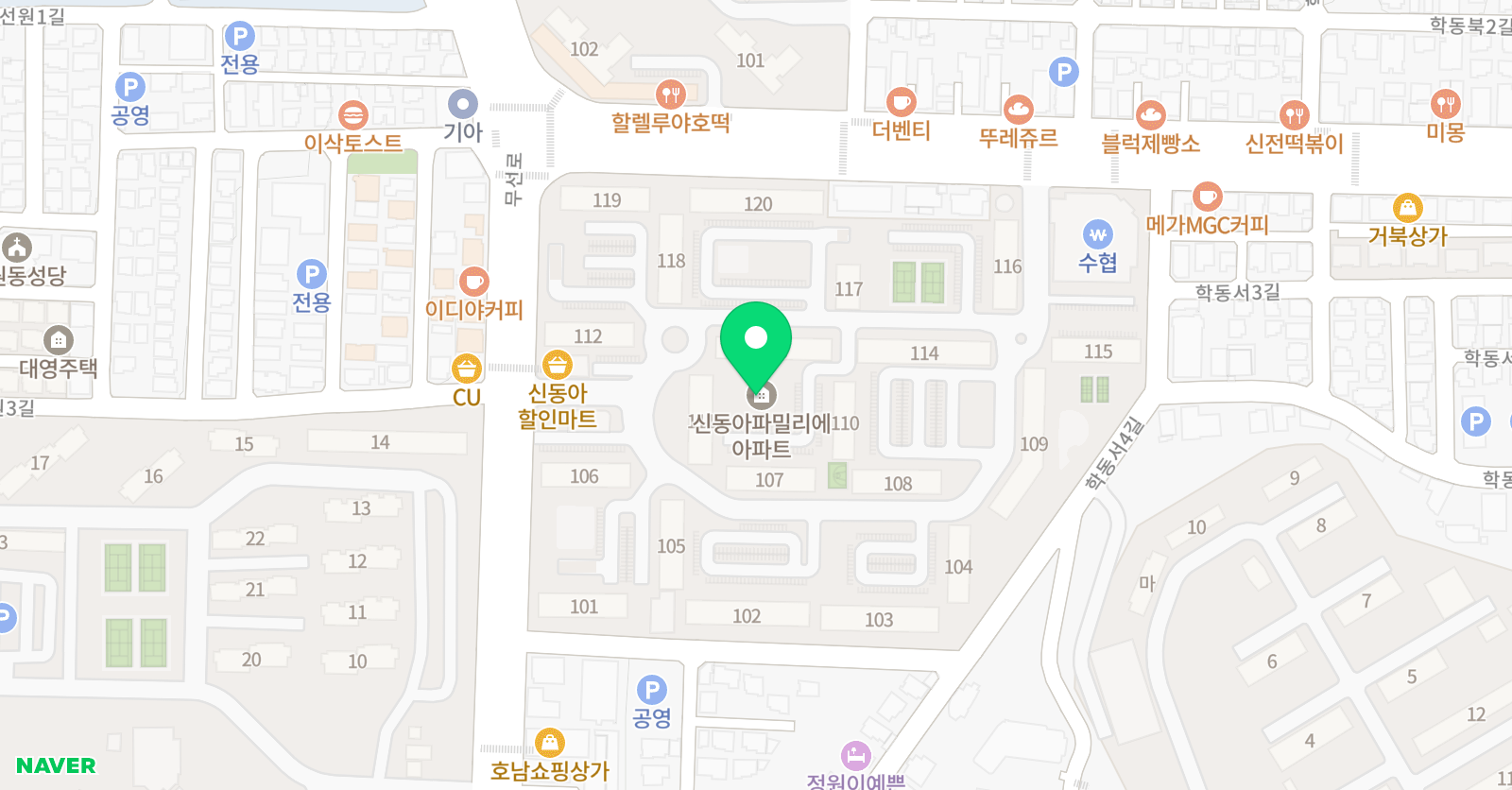 김쌤 수학학원 위치