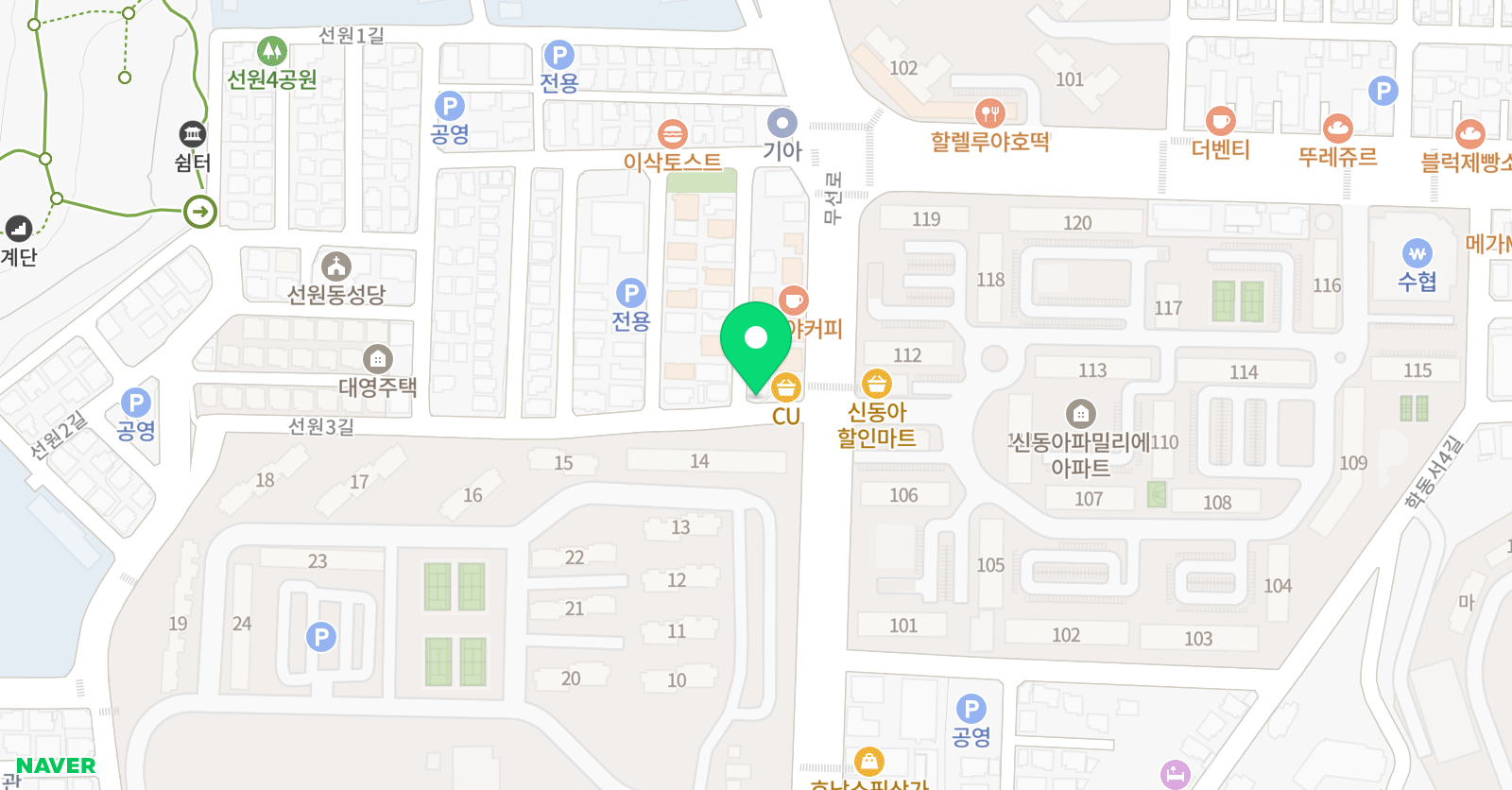 강남 에듀 학원 위치