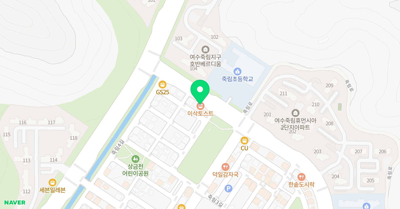 튼튼영어마스터클럽 수학학원 위치
