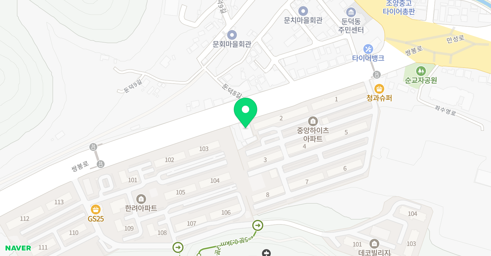 비호 체육관 위치