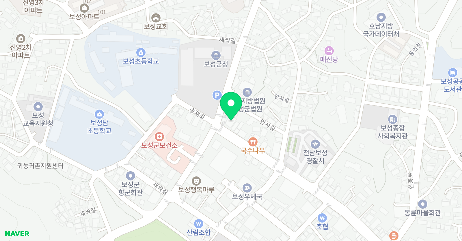 YBM 잉글루 전남보성제1캠퍼스 위치