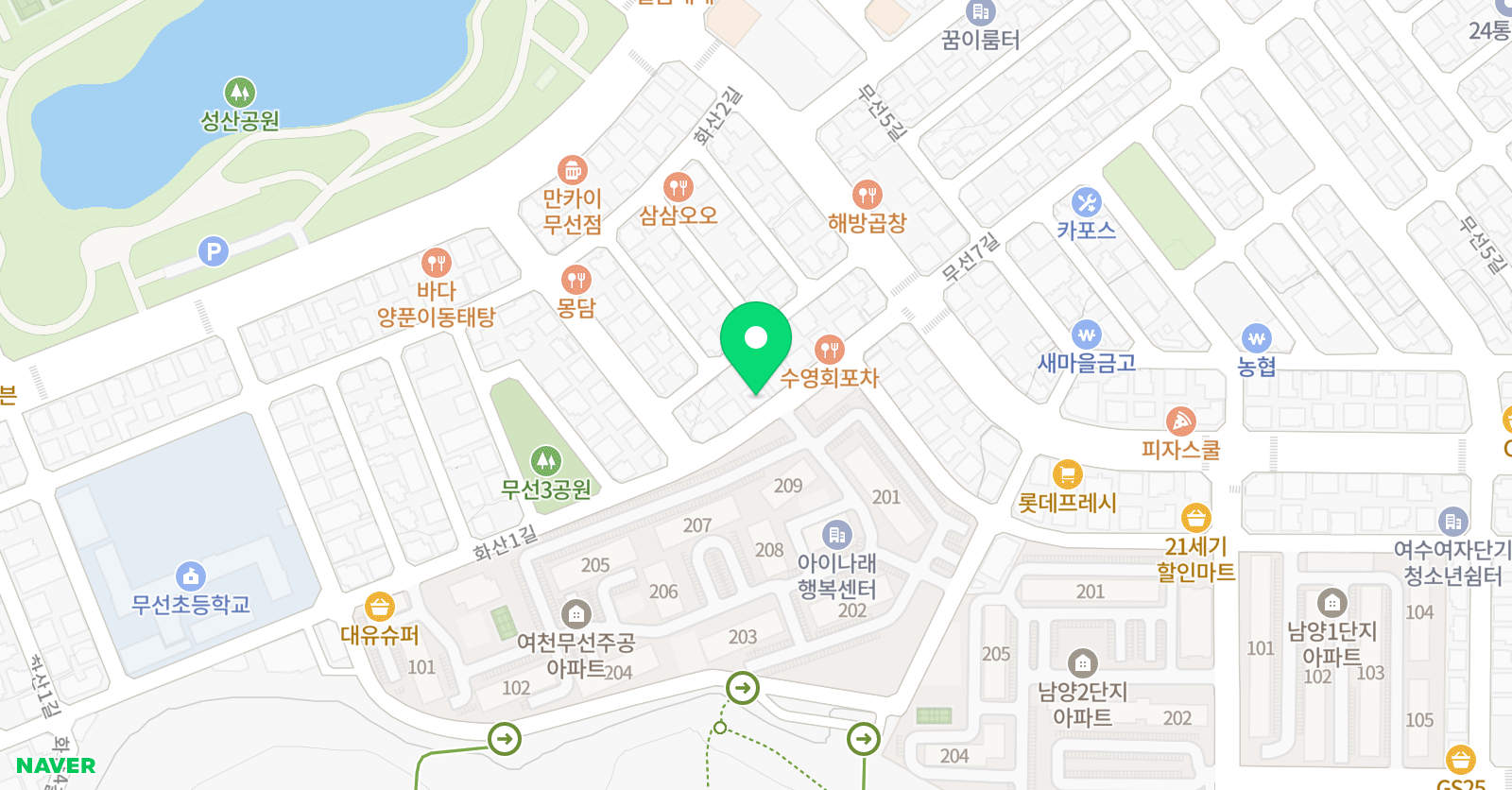 기초짱 학원 위치