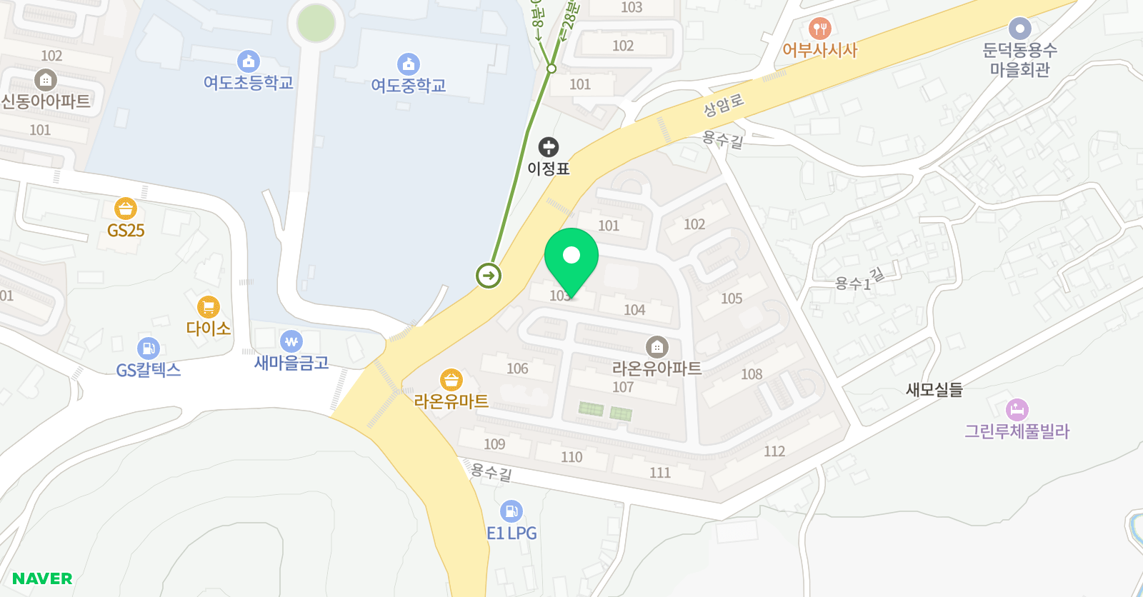 최라온 국어논술 학원 위치