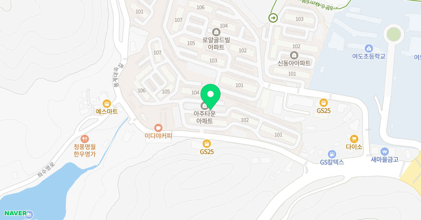 뮤엠 영어 여도캠퍼스 위치