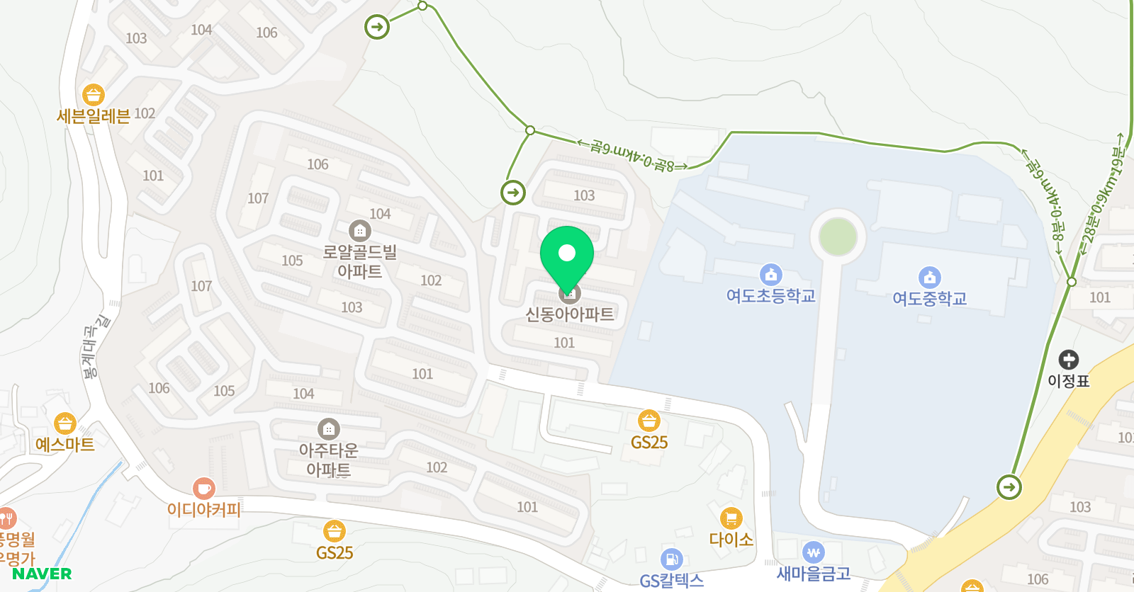 엠베스트SE 여수봉계점 위치