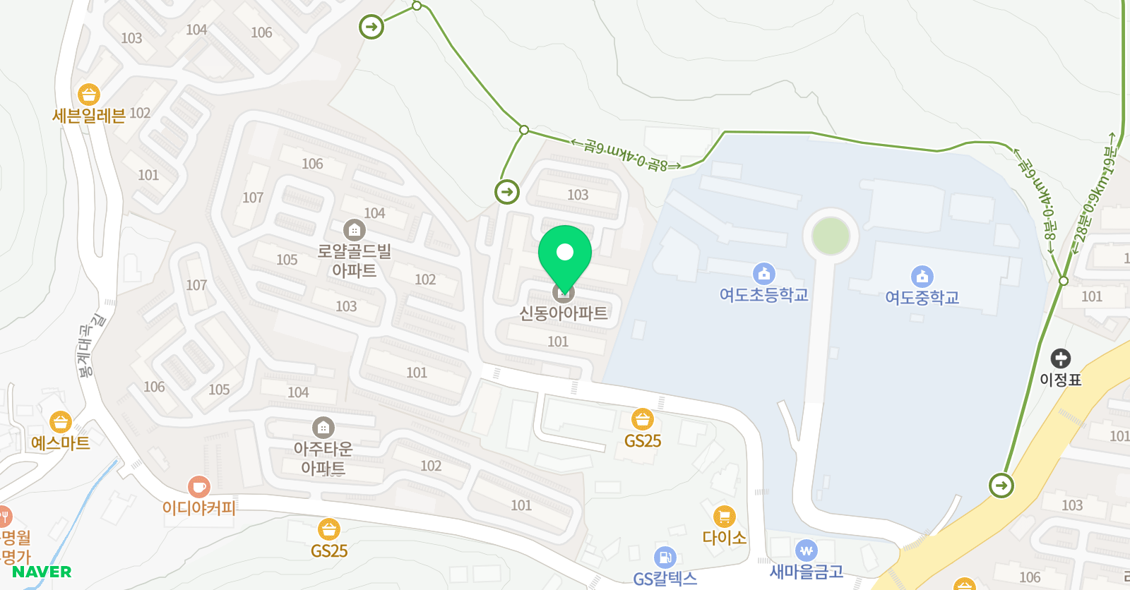 정쌤 영어 수학 위치