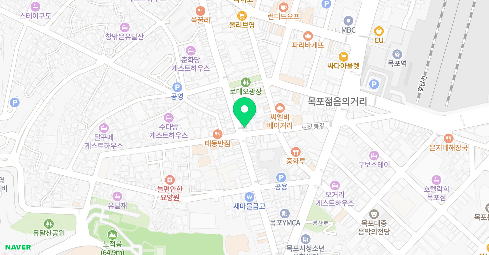 예리엘잉글리쉬 목포점 위치