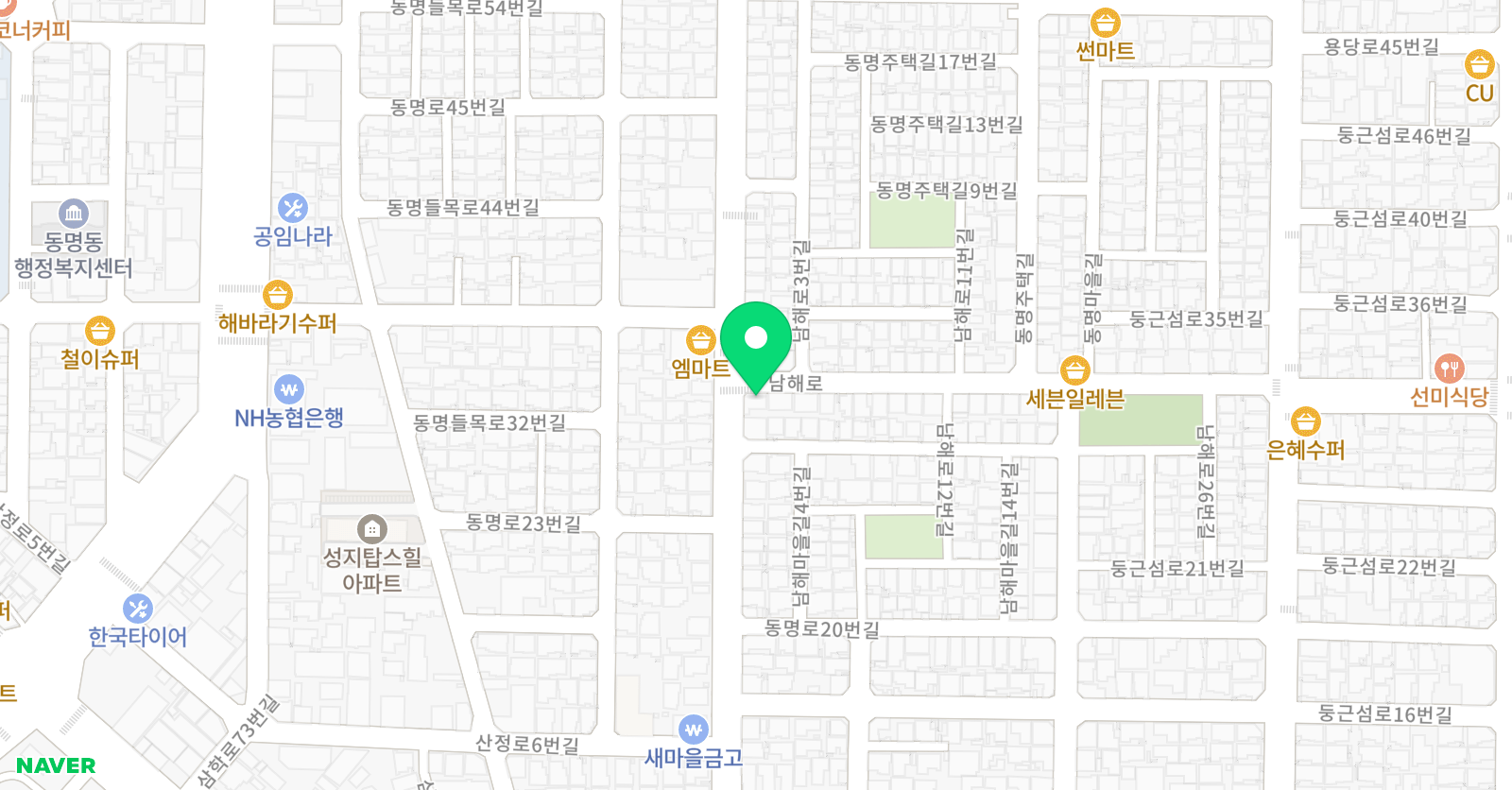 YBM잉글루 영어학원 목포삼학제1캠퍼스 위치