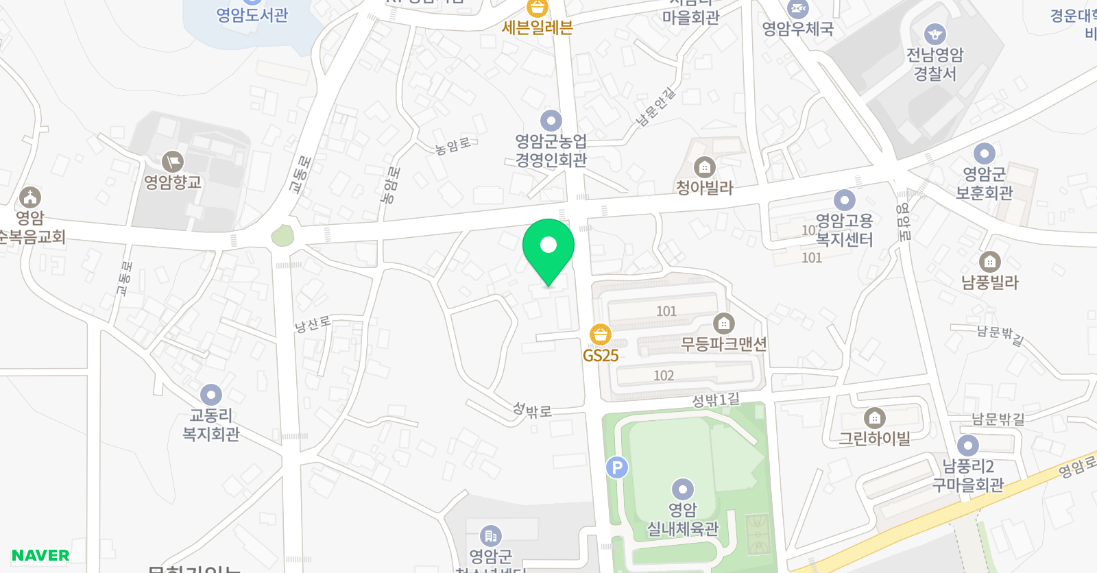 잉글리쉬무무 영암제1학습관 위치