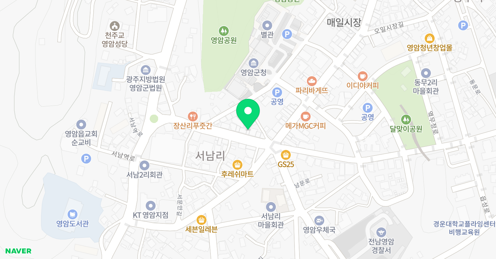 월출 속셈학원 위치