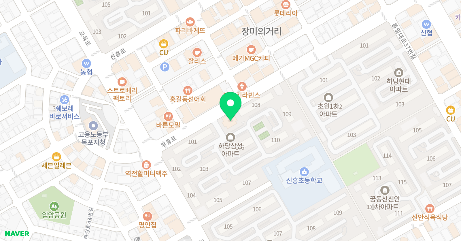 킨더아트 미술학원 위치