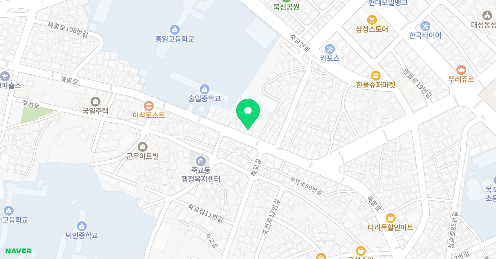 서원아카데미 학원 위치