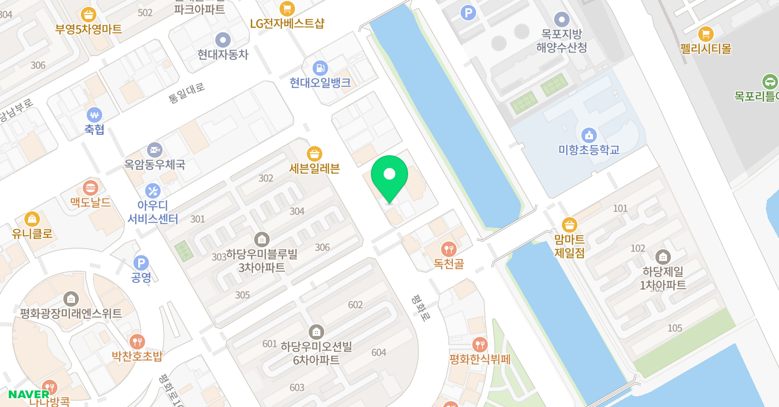 삼성영어셀레나 본에듀학원 위치