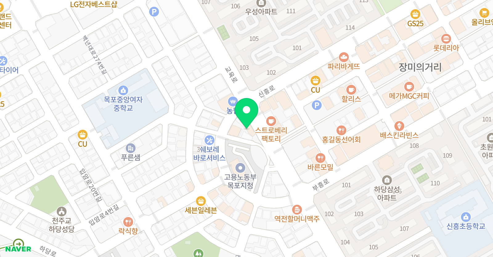 수학혜윰학원 위치