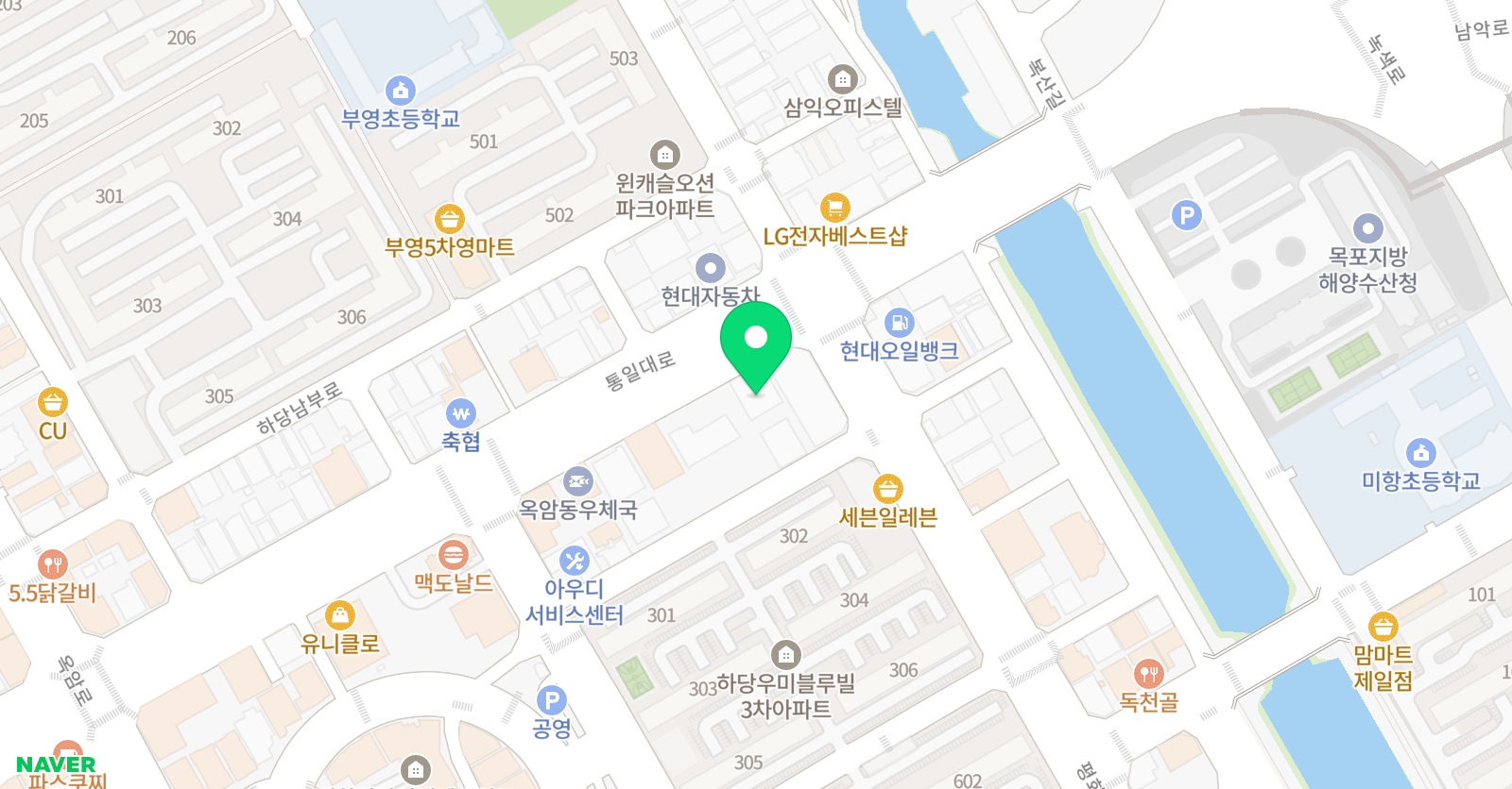호랑이 태권도 위치
