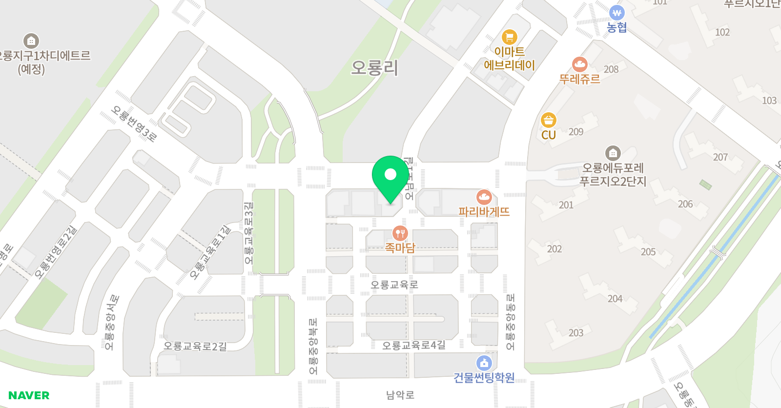 오룡최상위영어학원 위치
