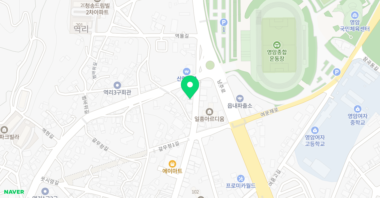 은빛 음악학원 위치