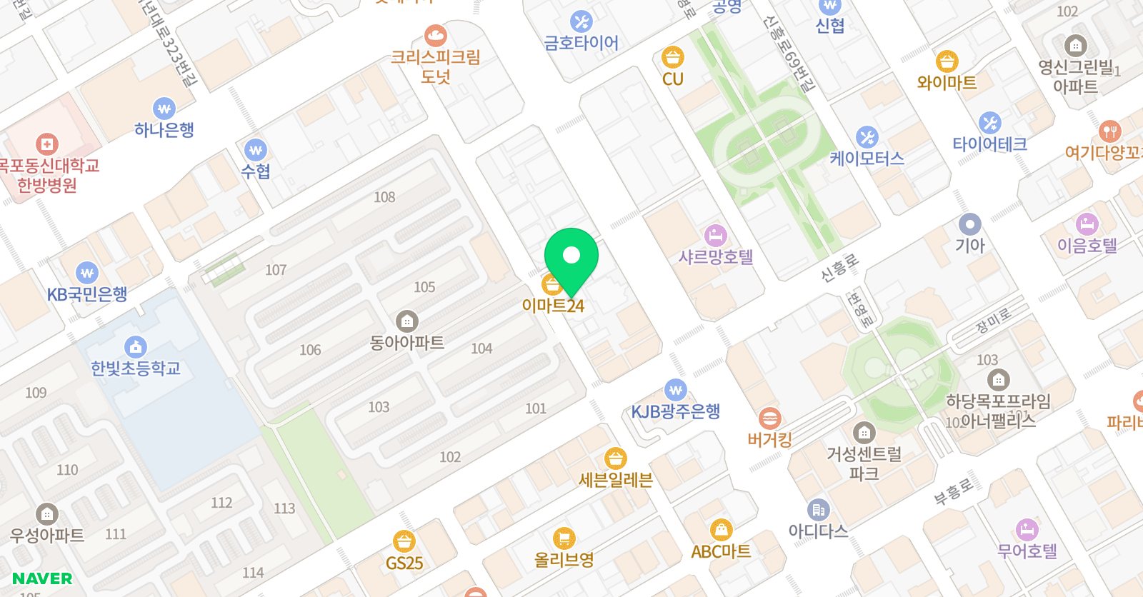 MBA아이스타 태권도장 위치