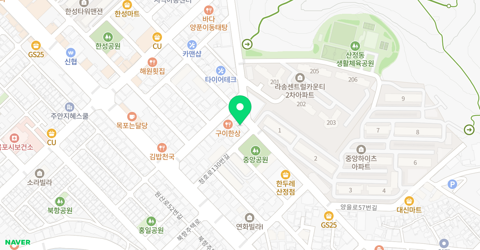 남해잉글리쉬 태권스쿨 위치