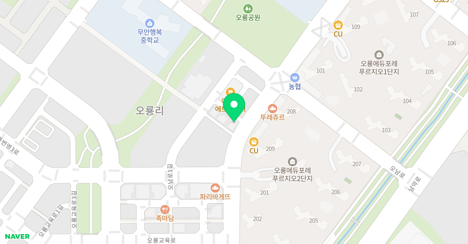 씨앤에이논술 무안배움터점 위치