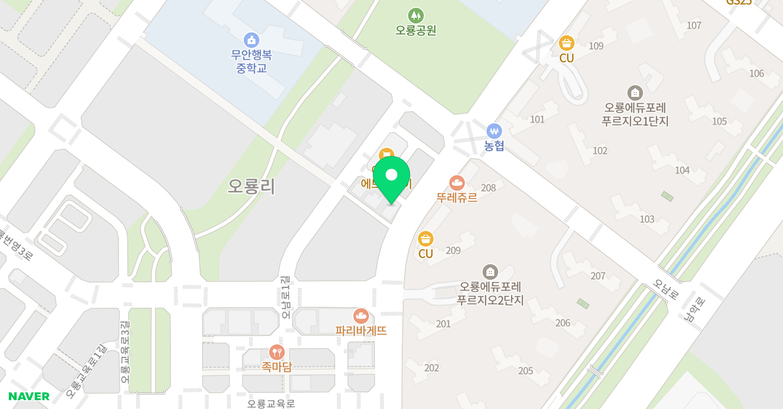 김샘 수학학원 위치