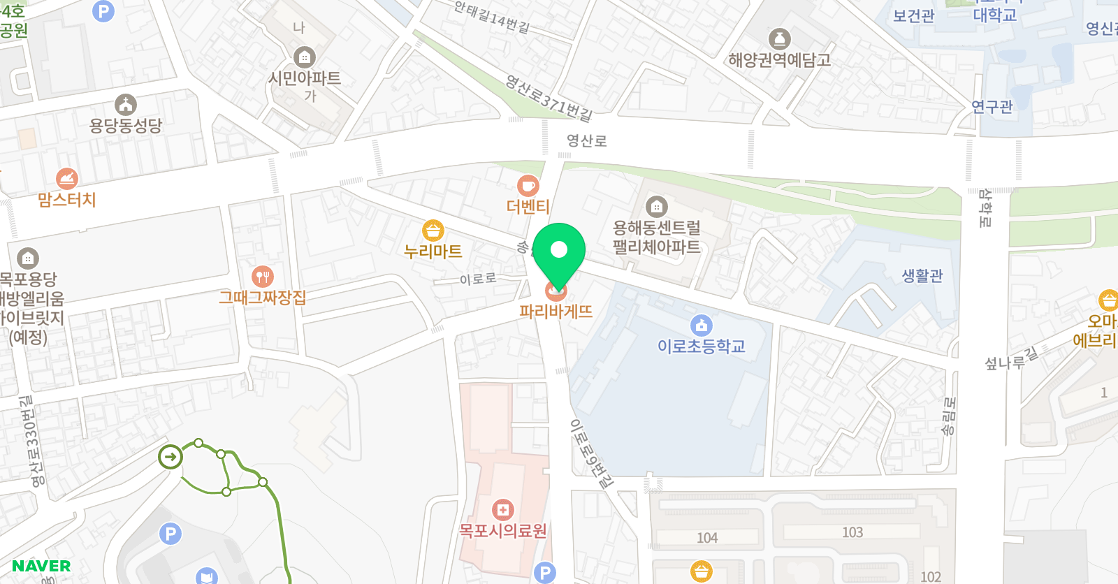 목포이학원 위치