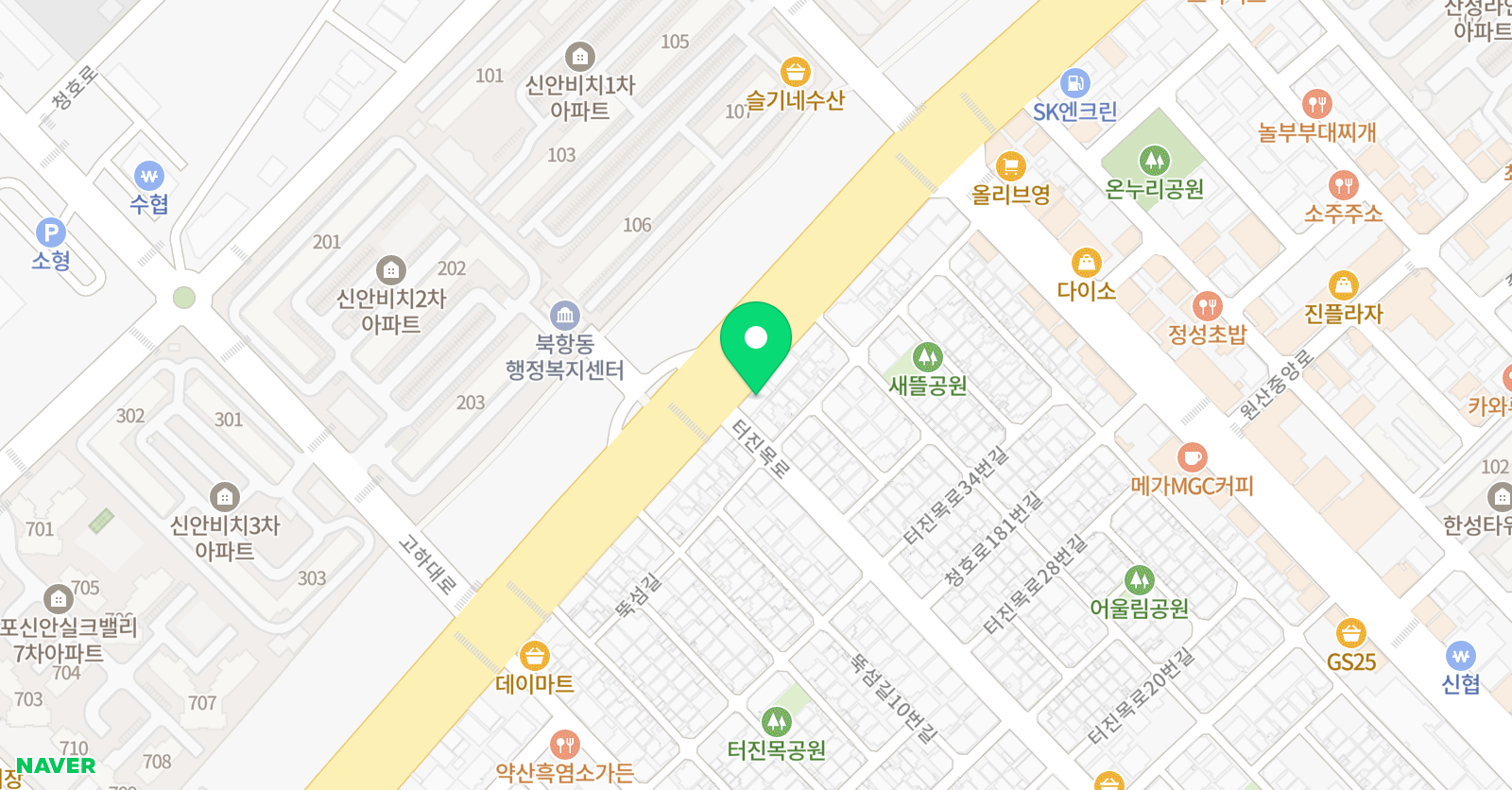 삼선 학원 목포 위치