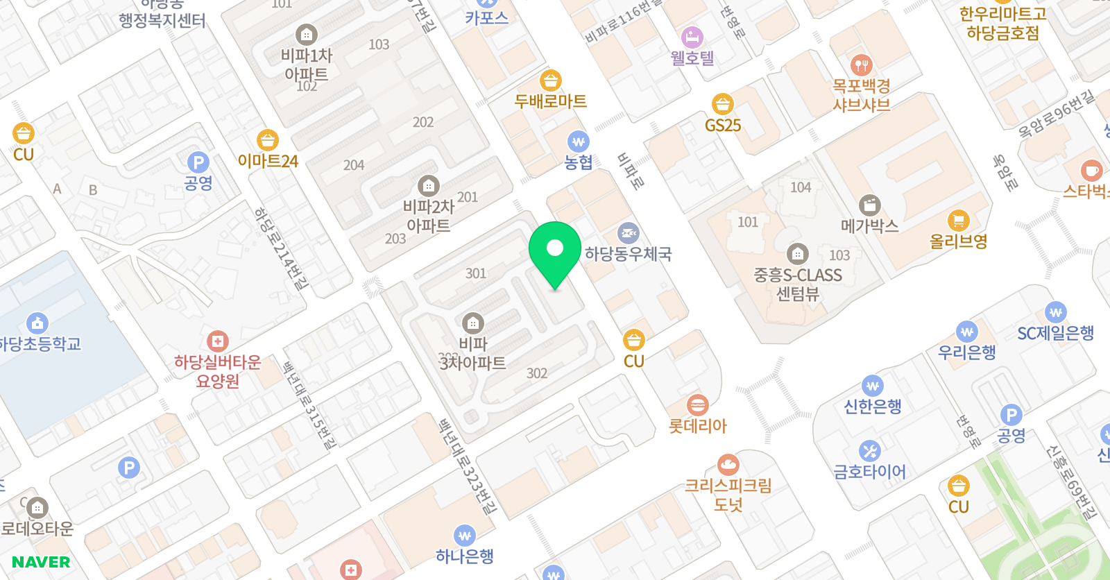 목포주짓수 삼손짐 위치