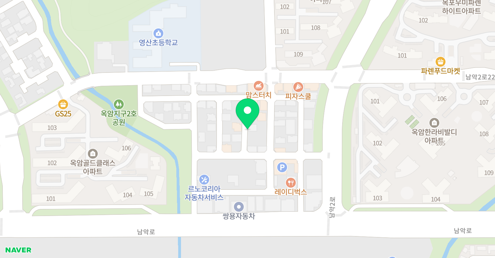 제임스리딩 영인학원 위치