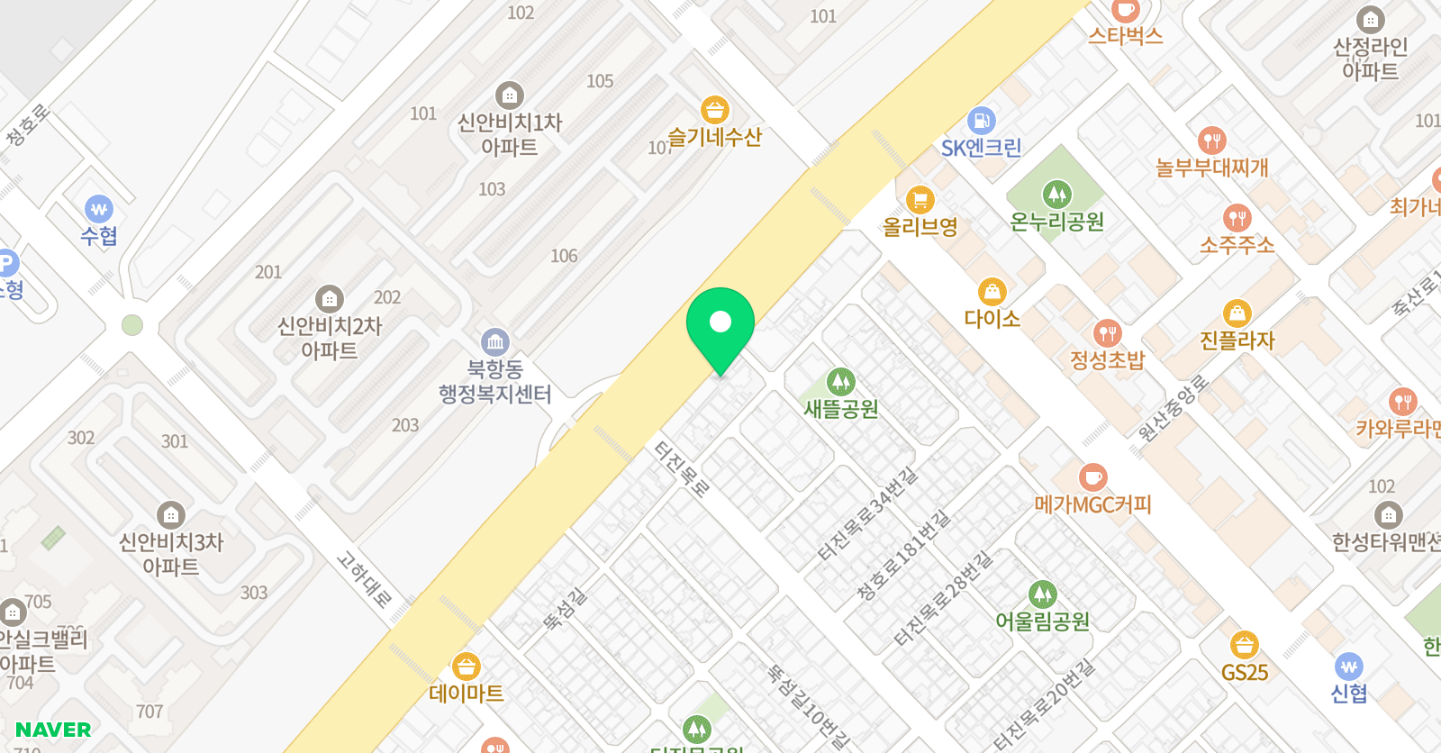 명지 학원 위치