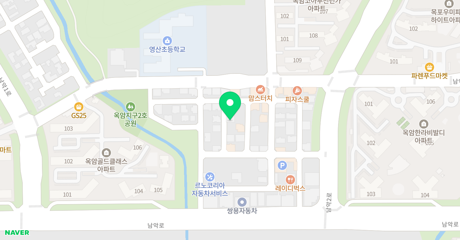 메가멘토 영어학원 위치