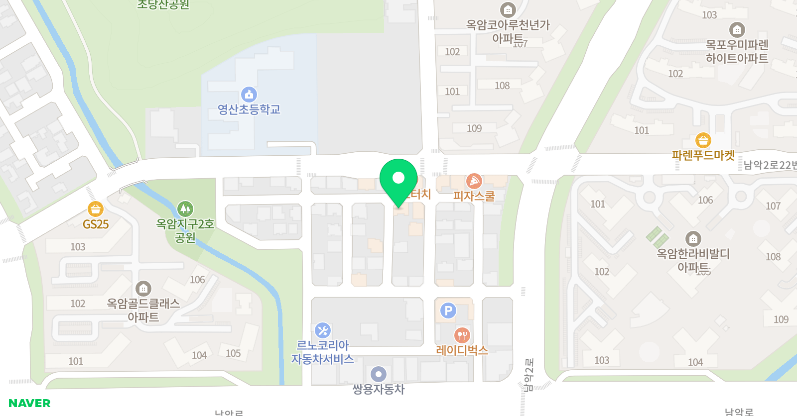한우리 독서토론논술 목포옥암 독서교실 위치