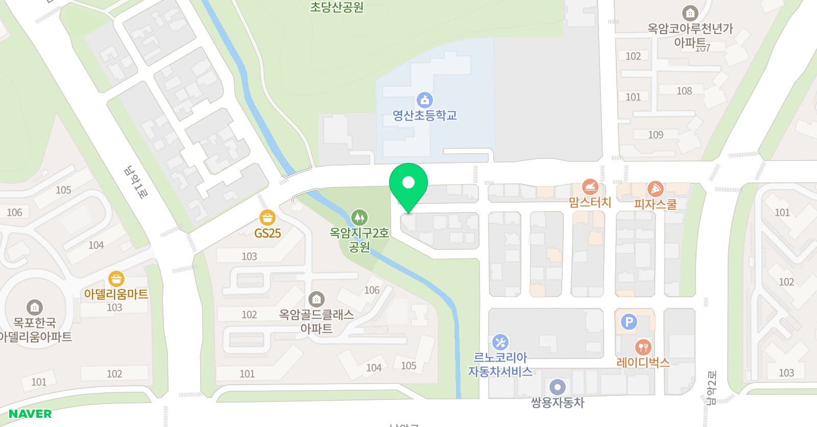 한솔미래영재교육 학원 위치