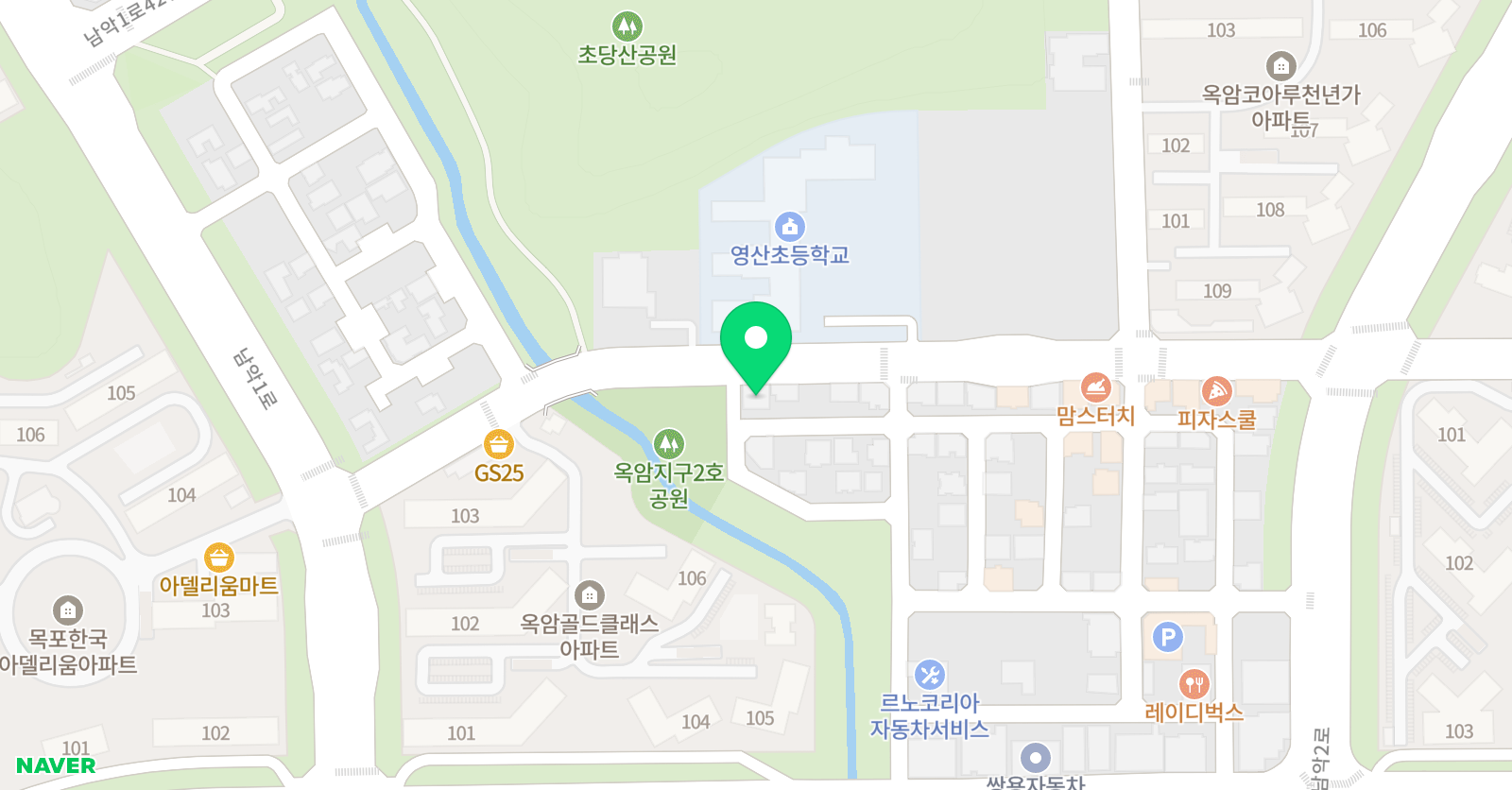플라톤 꿈글자리 논술 교습소 남악영산초 위치