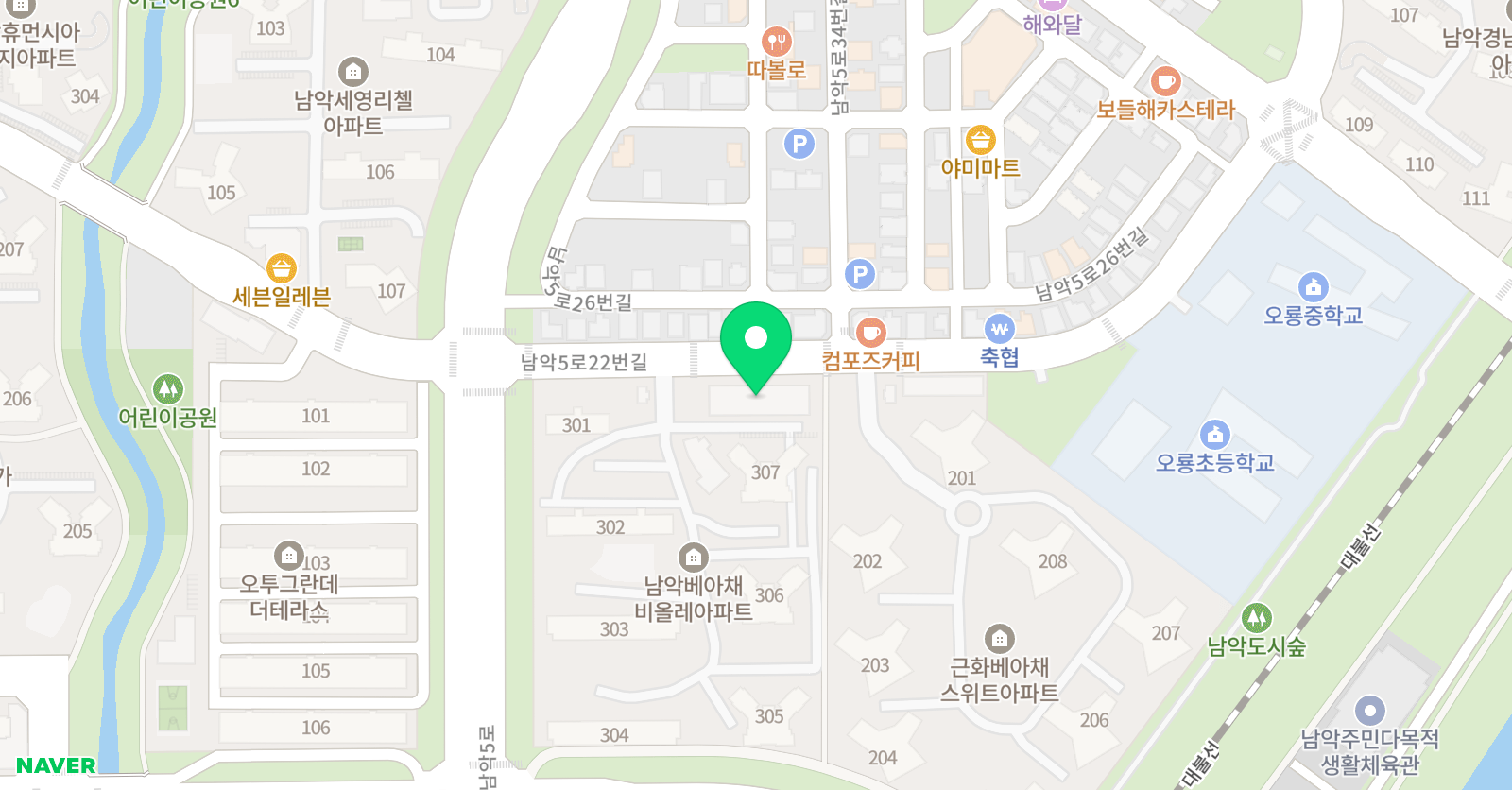 미래엔 수학 남악 라온 수학학원 위치