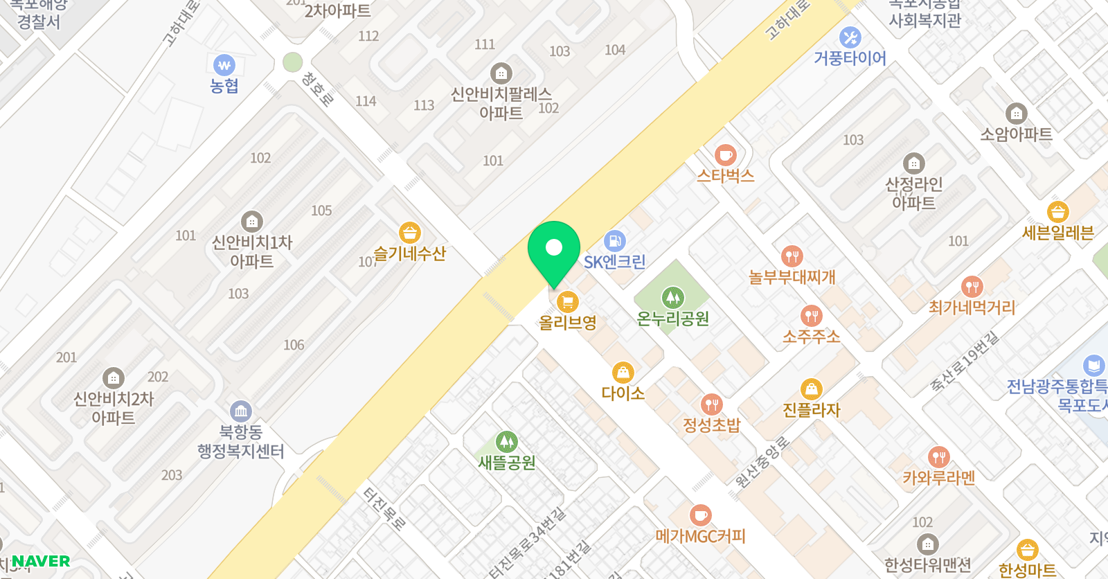 행복한국어 글쓰기 학원 위치