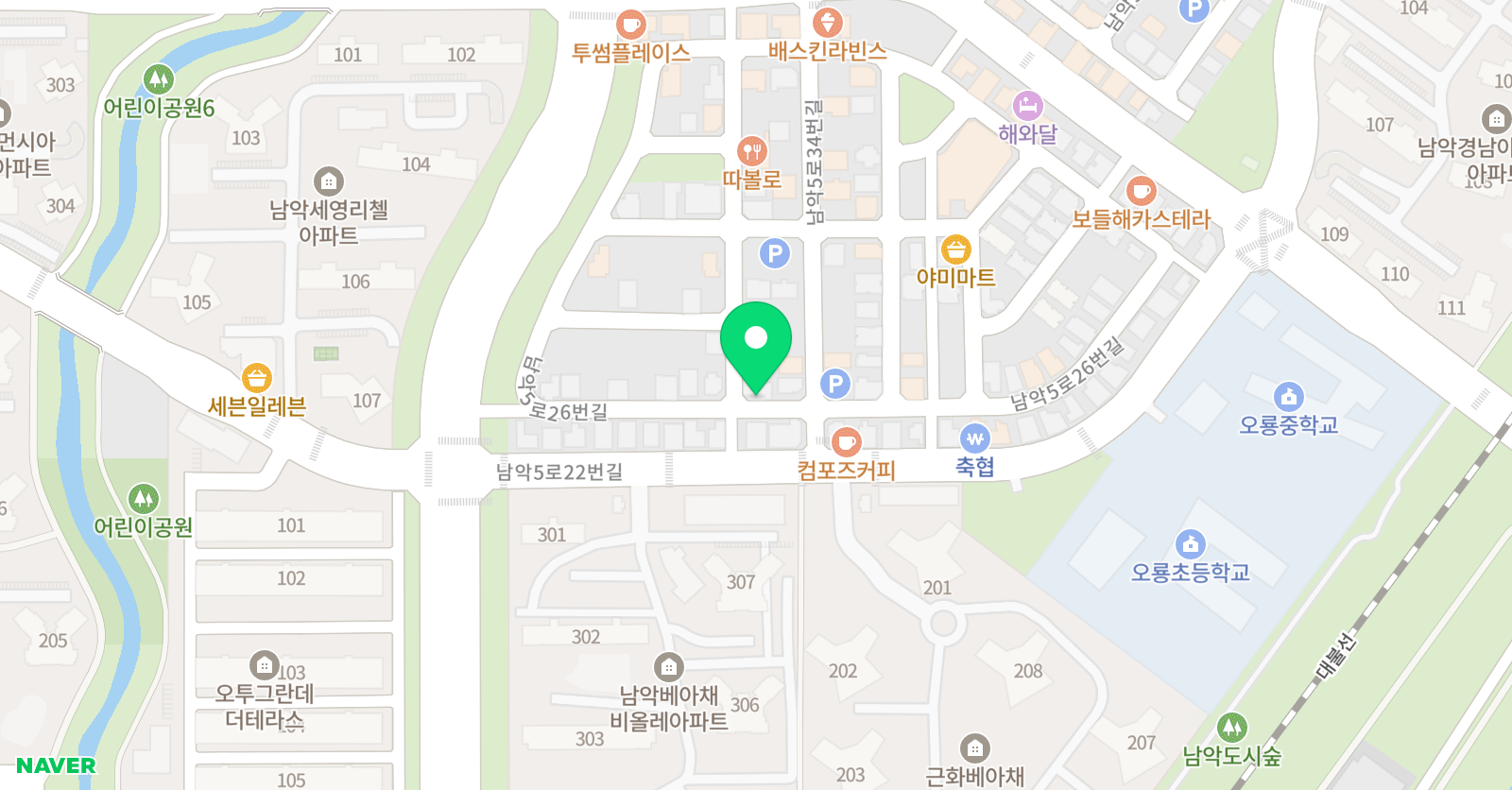 유노이아미술학원 위치