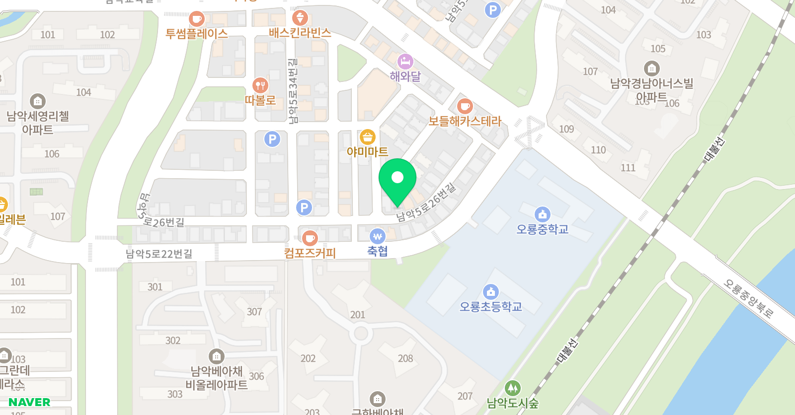 이진수학학원 위치