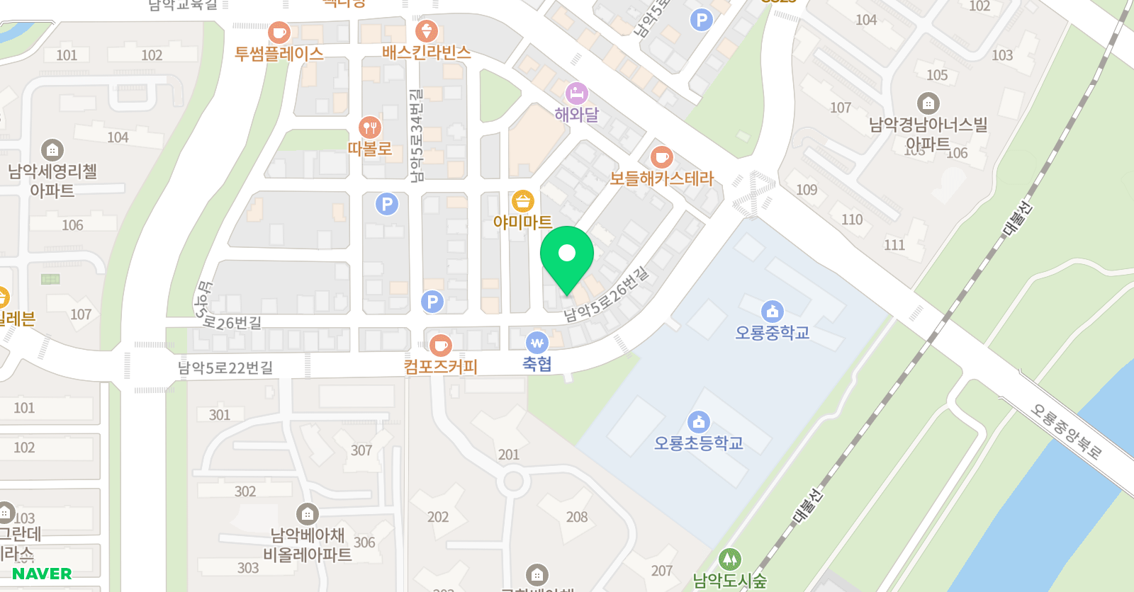 한우리독서토론논술 남악중앙점 위치