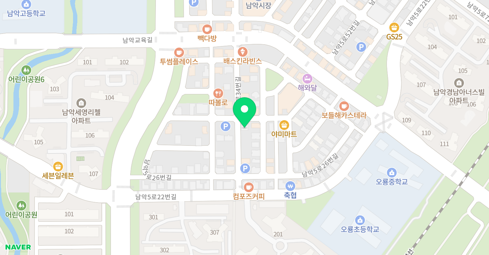 제임스리딩 오룡어학원 위치