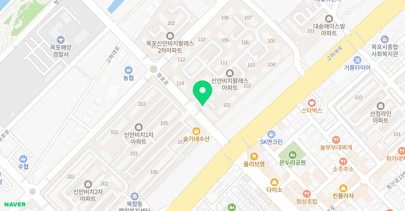 이희정피아노학원 목포 위치