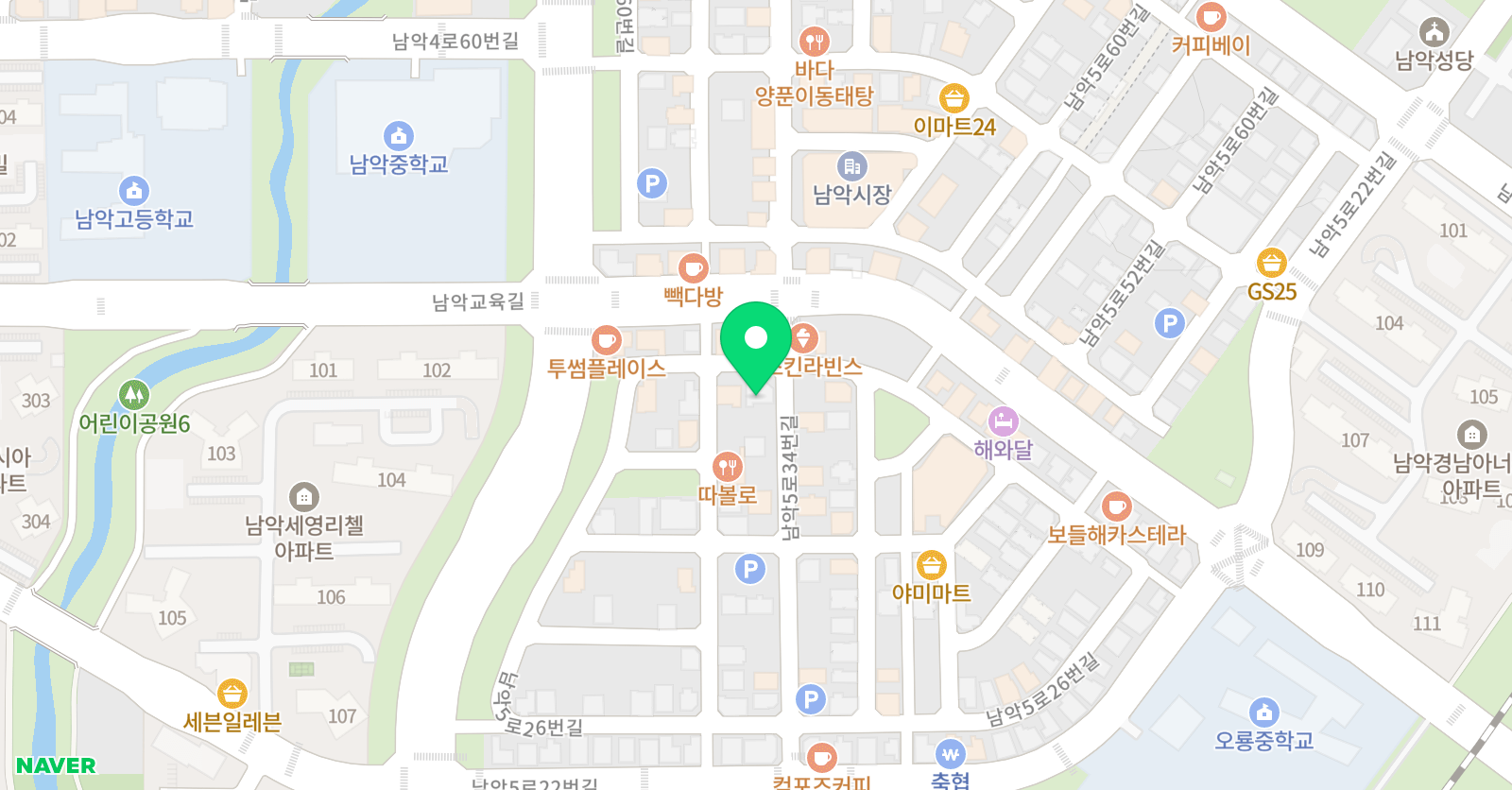 한상희 어학원 남악브랜치 위치