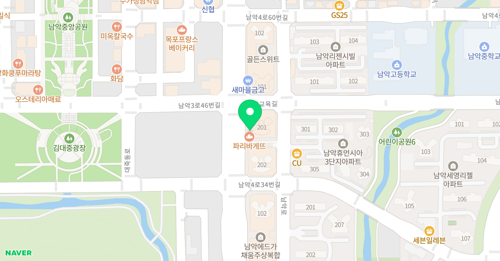 미술재미 남악학원 위치