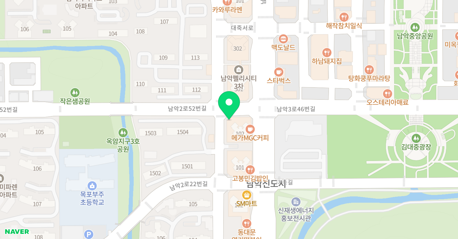 서광 학원 남악관 위치