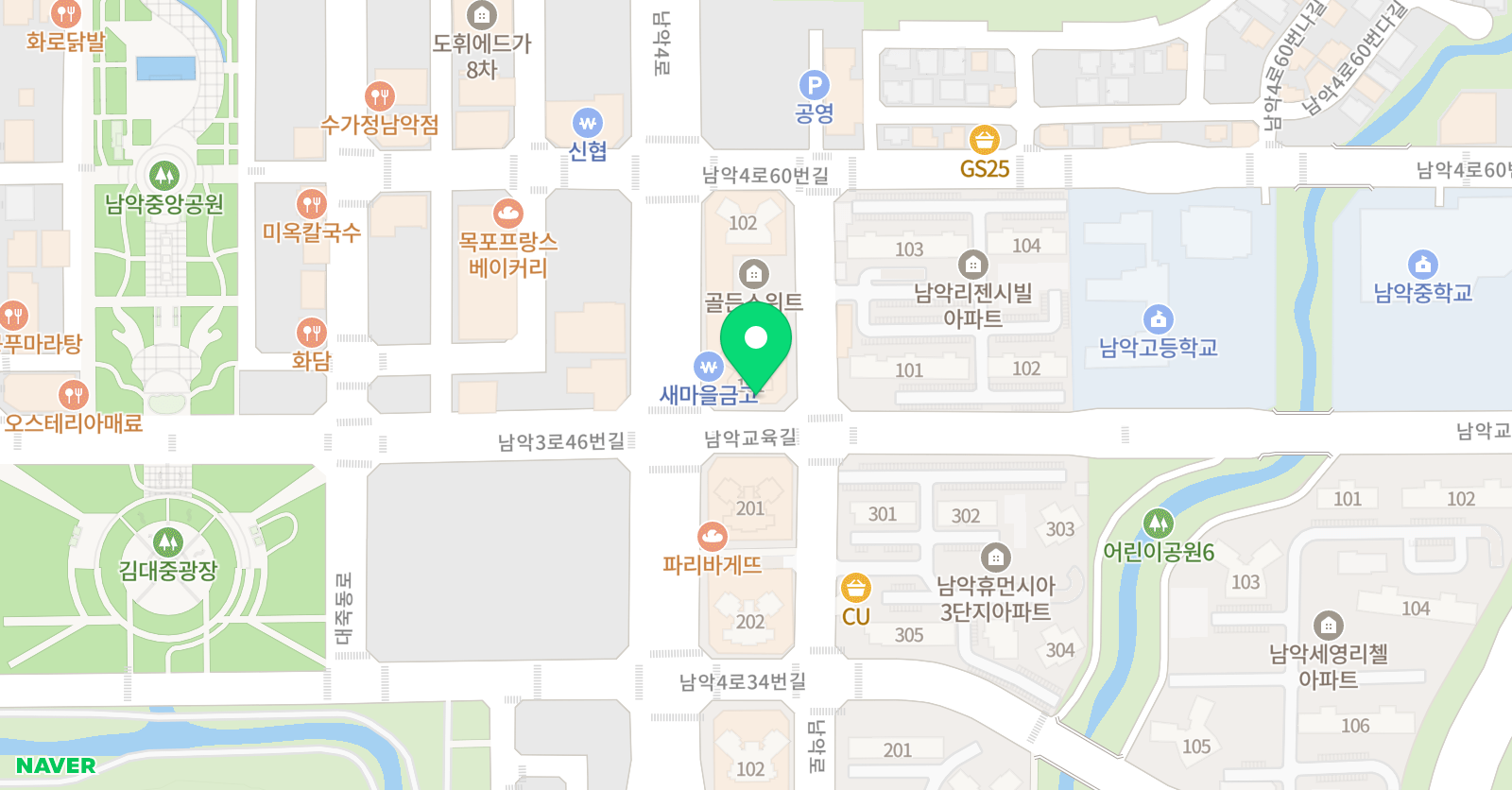 하나스 영어학원 위치