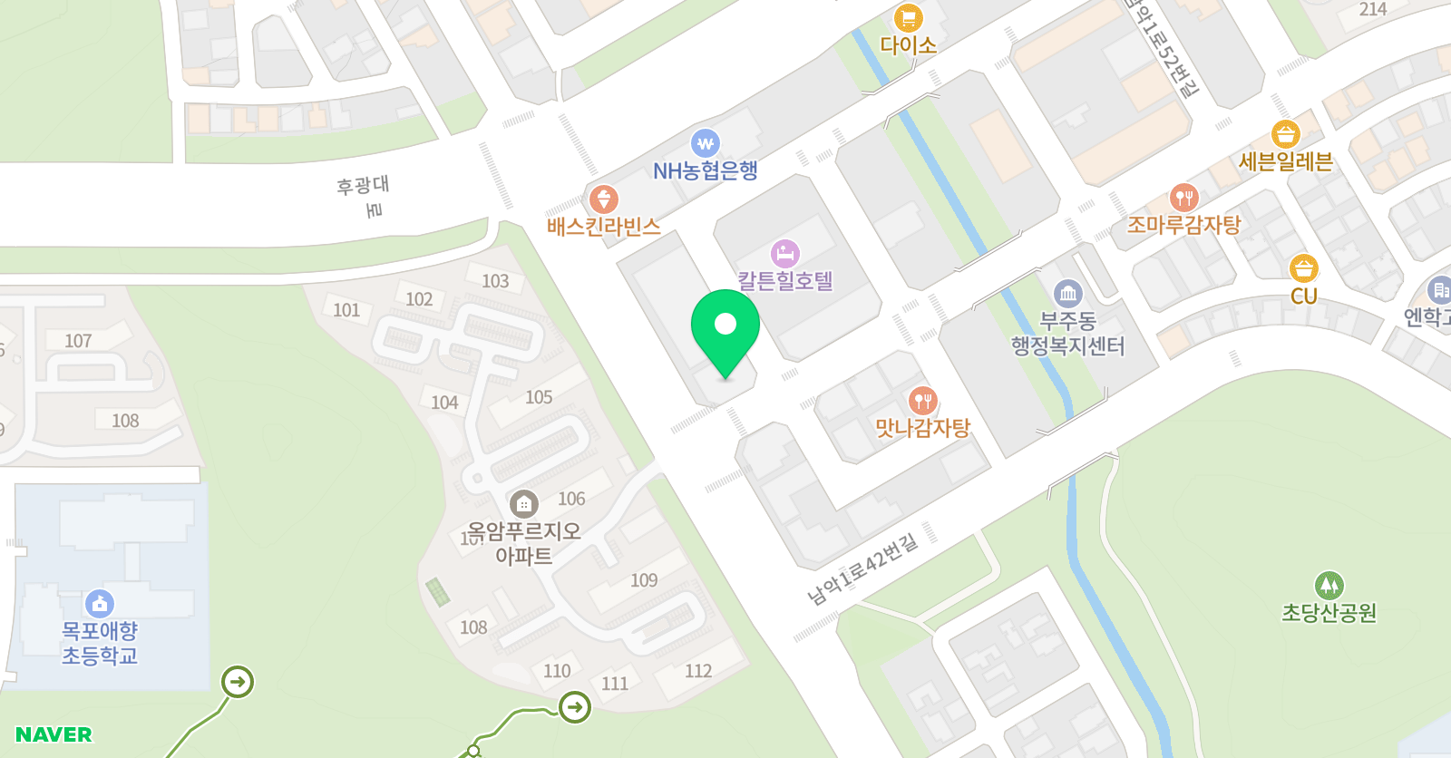 명품남해태권도장 위치