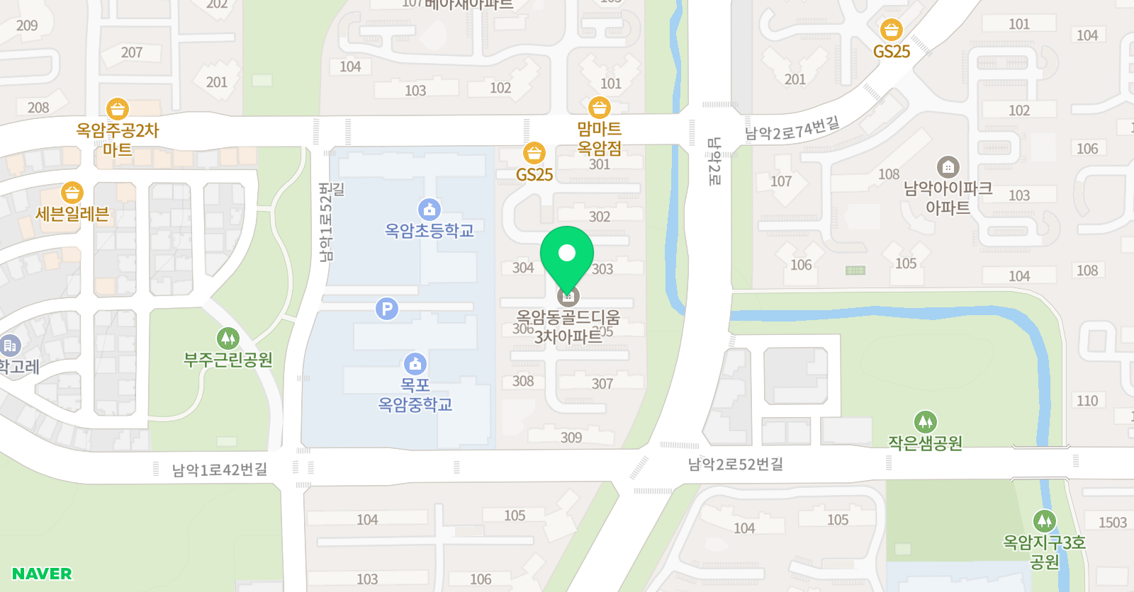 스마트해법수학 옥암초점 위치